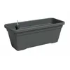 Image de ARTEVASI Jardinière - VENEZIA - Plastique - Anthracite - Rectangulaire - L779 x P24 x H22cm