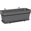 Image de ARTEVASI Kit Jardinière CAPRI - 50cm anthracite - 502 x 285 x h207 cm - 154L