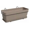 Image de ARTEVASI Kit Jardinière - CAPRI - Plastique - Taupe - Rectangulaire - L502 x P285 x H207cm