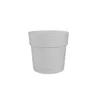 Image de ARTEVASI Pot de fleurs rond CAPRI LARGE - Plastique - Réservoir deau - diamètre 30 cm - Taupe - L 295 X P 295 H 282 cm