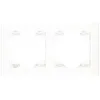 Image de Efapel Logus 90 Cadre double logus blanc