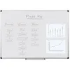 Image de Bi-Office Maya Tableau blanc émaillé avec cadre en aluminium 90 x 60 cm Blanc