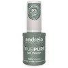 Image de Andreia TRUE PURE Gel Polish Vernis Semi Permanent 100% Vegan Vernis à Ongles Professionnel Gel Manucure avec Brillance Intense Dure jusqu'à 3 Semaines - 10,5 ml T03 Blanc pailleté