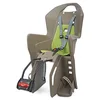Image de POLISPORT 8631400027 - Siège arrière KOOLAH FF pour vélos avec Roues de 26'' à 28'' adapté aux Enfants de 9 à 22Kg avec ancrage au Cadre en Color Marron/Vert
