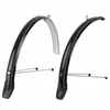 Image de POLISPORT 8628000001 - Garde-Boue Avant et arrière modèle Towny 2 pièces pour vélos de Trekking et vélos urbains avec Roues de 28" de Couleur Noir