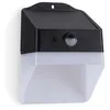 Image de ASLO - Applique Murale Solaire Extérieure LED 2W 220lm IP65 Couleur Noire Détecteur de Mouvements 2 Modes d'Éclairage Autonomie 40h Idéal Jardin et Terrasse