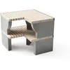 Image de MAESTRO FERRETERO MOVELAR - Coin Bailén Plus pour barbecue préfabriqué (beige, gris, 95 x 58 x 58 cm) - Utilisation en extérieur