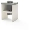 Image de TUOZI - Fusée Venit 59 pour barbecue préfabriqué (Blanc, gris, 59 x 47 x 47 cm) - Utilisation en extérieur