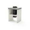 Image de MAESTRO FERRETERO TUOZI VENIT Rocket 59 pour barbecue de chantier préfabriqué (Blanc, gris, 59 x 47 x 47 cm) Utilisation en extérieur