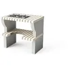 Image de MOVELAR - Module béquille latérale gaz Bailen Plus pour barbecue de chantier préfabriqué (blanc, gris, 86,5 x 58 x 58 cm) - Utilisation en extérieur