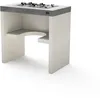 Image de MAESTRO FERRETERO TUOZI - Module Stand Plan/VENIT Gas 78 pour Barbecue de chantier préfabriqué (Blanc, Gris, 78 x 47 x 47 cm) - Utilisation en extérieur
