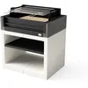 Image de MAESTRO FERRETERO TUOZI - Barbecue Fixe pour Bois et Charbon modèle KITAWAY Grill (Gris/Blanc - 94 x 63 x 101 cm) REF: T00551 - Robuste et performant