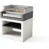 Image de MAESTRO FERRETERO TUOZI - Barbecue Fixe INOX pour Bois et Charbon modèle KITAWAY Grill (Gris/Blanc - 84 x 63 x 101 cm) REF: T00558 - Robuste et performant extérieur