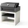 Image de MAESTRO FERRETERO TUOZI - Barbecue Fixe pour Bois et Charbon modèle KITAWAY Grill OTTE (Gris/Blanc - 84 x 63 x 101 cm) REF: T00574 - Pratique et Efficace