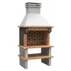 Image de MAESTRO FERRETERO MOVELAR - Barbecue préfabriqué à Bois et Charbon en béton réfractaire modèle Paella (Gris, Orange - 120 x 80 x 255 cm) REF: 3490 - Cuisine extérieure pour Jardin ou Patio
