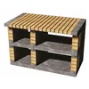 Image de MOVELAR - Béquille latérale du module Pan America pour barbecue de chantier préfabriqué (gris, orange, 120 x 70 x 70 cm) - Utilisation en extérieur