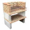 Image de MAESTRO FERRETERO MOVELAR - Barbecue préfabriqué à Bois et Charbon en béton réfractaire modèle Paellero Grao 85 (Orange - 100 x 70 x 120 cm) REF: 3900 - Cuisine extérieure pour Jardin ou Patio