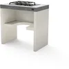 Image de TUOZI - Module support PLAN/VENIT Gas 78 pour barbecue de chantier préfabriqué (blanc, gris, 78 x 47 x 47 cm) - Utilisation en extérieur