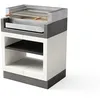 Image de MAESTRO FERRETERO TUOZI - Barbecue Fixe INOX pour Bois et Charbon modèle KITAWAY Grill (Gris/Blanc - 84 x 63 x 115 cm) REF: T00977 - Cuisson optimale, idéal terrasse