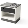 Image de MAESTRO FERRETERO TUOZI - Module de support pour plan de travail KITAWAY Gaz pour barbecue de chantier préfabriqué (Blanc, Gris, 84 x 63 x 63 cm) - Utilisation en extérieur