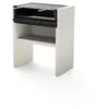 Image de MAESTRO FERRETERO TUOZI - Barbecue Fixe pour Bois et Charbon modèle VENIT Flex (Gris/Blanc - 78 x 47 x 95 cm) REF: 8061 - Idéal Jardin et terrasse