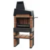 Image de MOVELAR - Barbecue préfabriqué à bois et charbon en béton réfractaire modèle California Plus Full Grill (Gris, Orange - 86,5 x 58 x 215 cm) REF: M00134 - Grill argentin cuisine extérieure