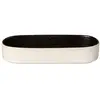 Image de Costa Nova, Nótos collection, Vaisselle en grès, Plateau ovale fond, latitude noir , 25 cm
