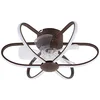 Image de Ventilateur de plafond JURA marron D.53 cm 5 pales avec LED 74 W 5260 lm 3000-6500 K (Marron)