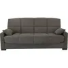 Image de Canapé clic clac 3 places - Taupe - Matelas 17 cm - L223 x P96 x H 103 cm - MEGAN