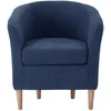 Image de Fauteuil fixe EVE coloris bleu