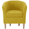 Image de Fauteuil fixe EVE coloris jaune moutarde