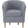 Image de Fauteuil fixe EVE coloris gris clair
