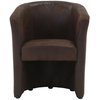 Image de Fauteuil fixe NAOMI coloris marron foncé vintage