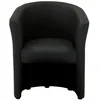 Image de Fauteuil fixe NAOMI coloris PU noir