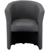 Image de Fauteuil fixe NAOMI coloris PU gris anthracite