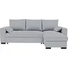 Image de Canapé dangle convertible - MORGAN - 3 places - Gris clair avec coffre 236x143x85cm