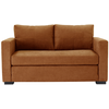 Image de Canapé droit convertible 2 places TOMMY coloris orange