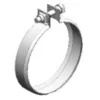 Image de Dinex 50852 Pièce de Blocage, Échappement (Collier de Serrage MB 85 mm) Dinex