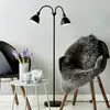 Image de Nordlux Lampadaire Ray en métal noir à 2 lampes
