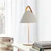 Image de DFTP by Nordlux Lampe à poser Strap en métal avec bandeau en cuir, blanche