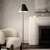Image de DFTP by Nordlux Lampadaire Strap en métal avec bande en cuir, noir