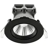 Image de Nordlux Freemont 47580103 Lot de 3 spots LED encastrables 16,5 W Blanc chaud et noir