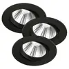 Image de Nordlux Spot encastré LED Freemont 2 700 K par 3, noir