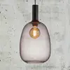 Image de Nordlux Suspension Alton abat-jour verre gris fumée Ø23 cm