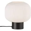 Image de Nordlux Lampe de table MILFORD, E27, IP20, verre opale, base noire