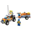 Image de LEGO - Le 4x4 et le scooter des mers des garde-côtes en occasion ou reconditionné