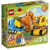Image de LEGO® DUPLO® Ville 10812 Le camion et la pelleteuse en occasion ou reconditionné