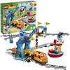 Image de LEGO 10875 Duplo Le Train De Marchandises: Jouet Éducatif avec Rails, Son et Lumière, Grue Télécommandée, Idéal pour Les Petits Ingénieurs, Cadeau pour Enfants de 2 Ans et Plus