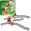 Image de LEGO 10882 Duplo Ma Ville Les Rails du Train, Jeu de Construction, Circuit avec Brique d'action Rouge pour Enfants de 2 Ans et Plus