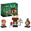 Image de LEGO 40353 Renne Brickheadz, Jouet Elf et Elfie, Cadeau Décoration de Noël, Jeu de Construction de Saison
